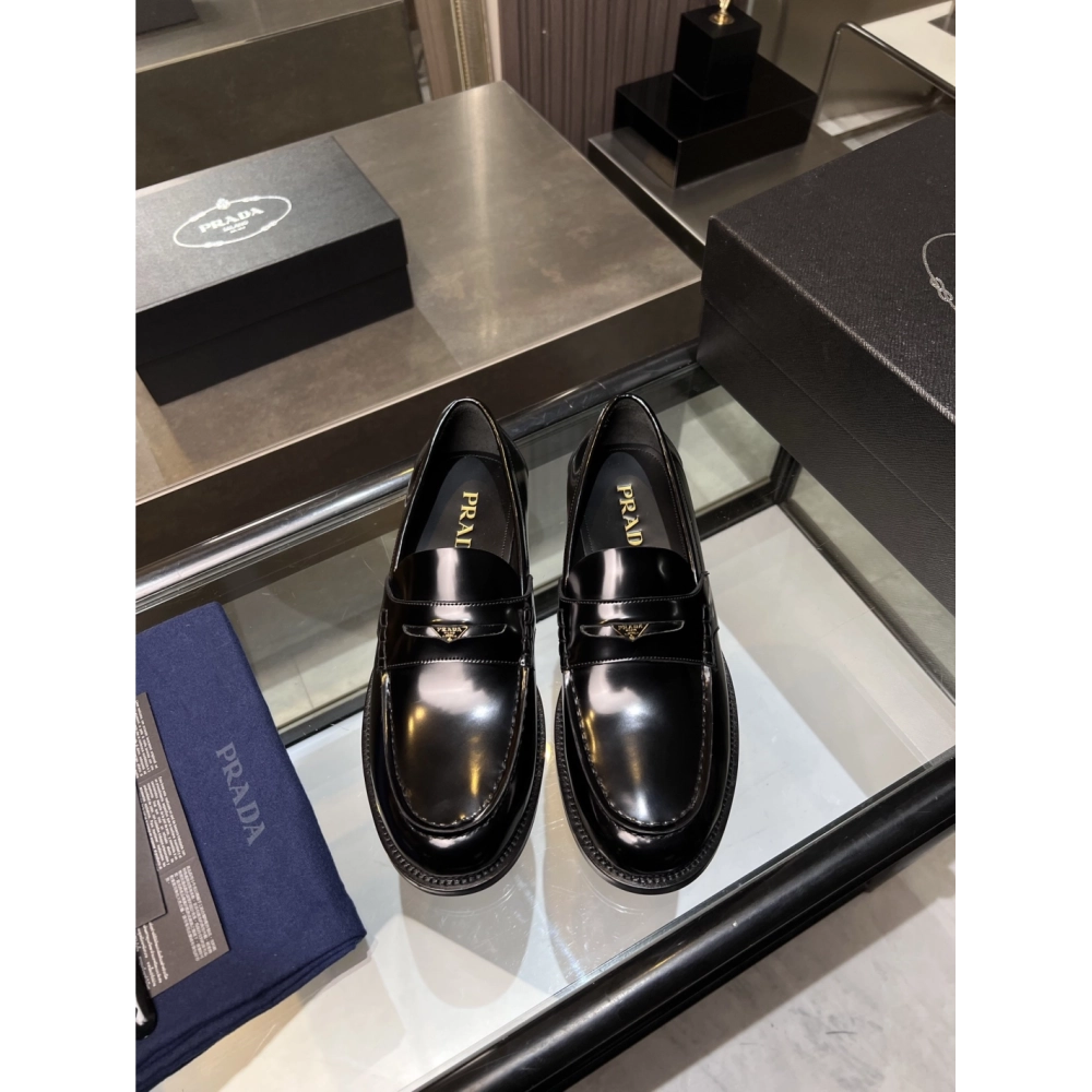 Prada leather shoes 034,PRADA SNEAKERS,Luxury Shoes
