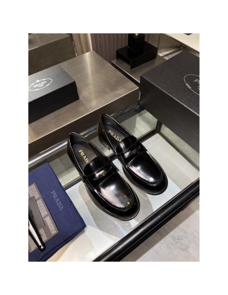 Prada leather shoes 034,PRADA SNEAKERS,Luxury Shoes