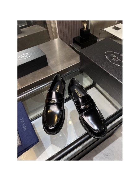 Prada leather shoes 034,PRADA SNEAKERS,Luxury Shoes