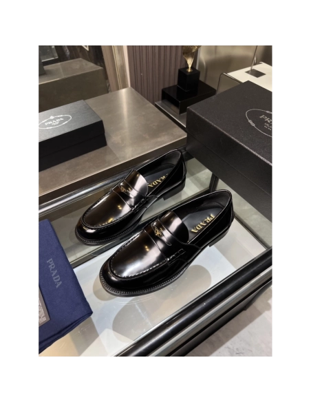 Prada leather shoes 034,PRADA SNEAKERS,Luxury Shoes