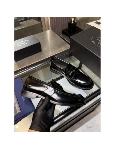 Prada leather shoes 034,PRADA SNEAKERS,Luxury Shoes