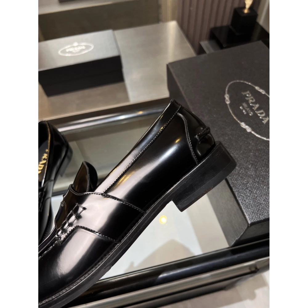 Prada leather shoes 034,PRADA SNEAKERS,Luxury Shoes