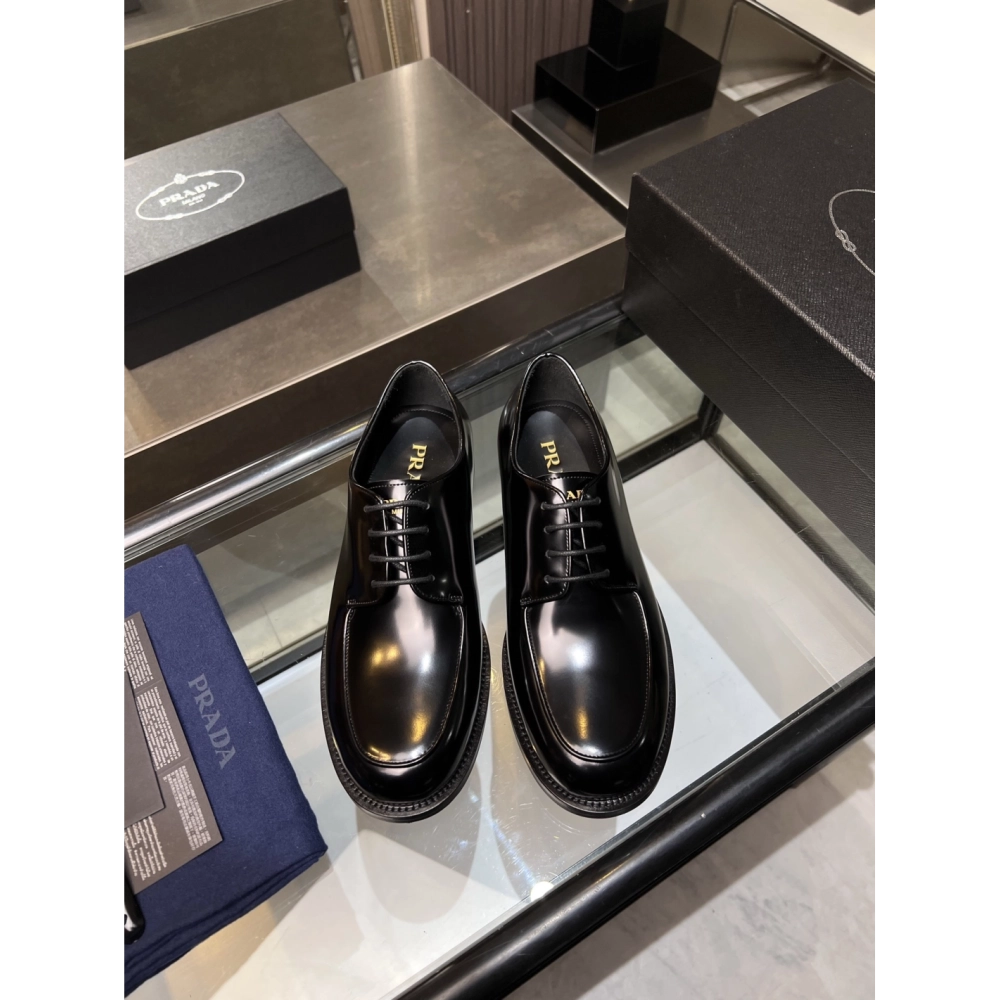 Prada leather shoes 035,PRADA SNEAKERS,Luxury Shoes