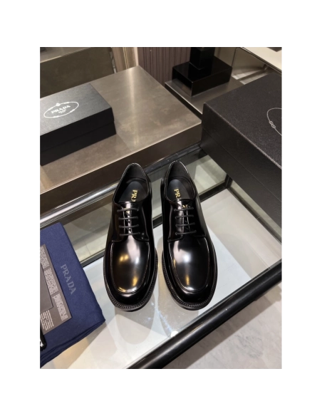 Prada leather shoes 035,PRADA SNEAKERS,Luxury Shoes