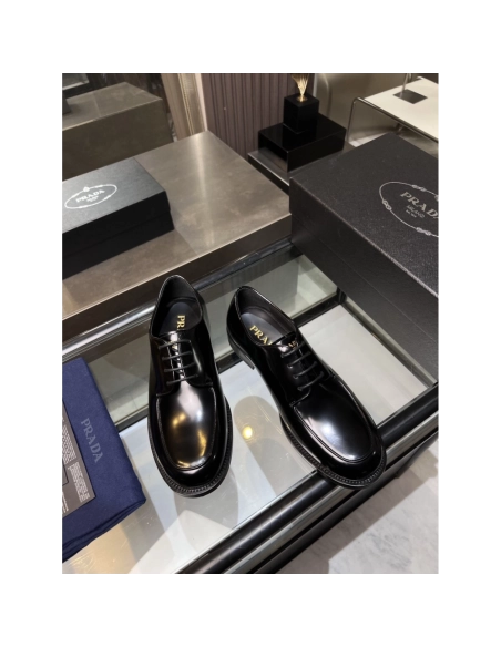 Prada leather shoes 035,PRADA SNEAKERS,Luxury Shoes