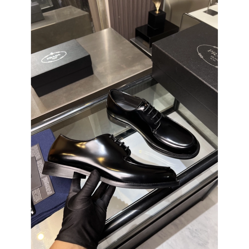 Prada leather shoes 035,PRADA SNEAKERS,Luxury Shoes