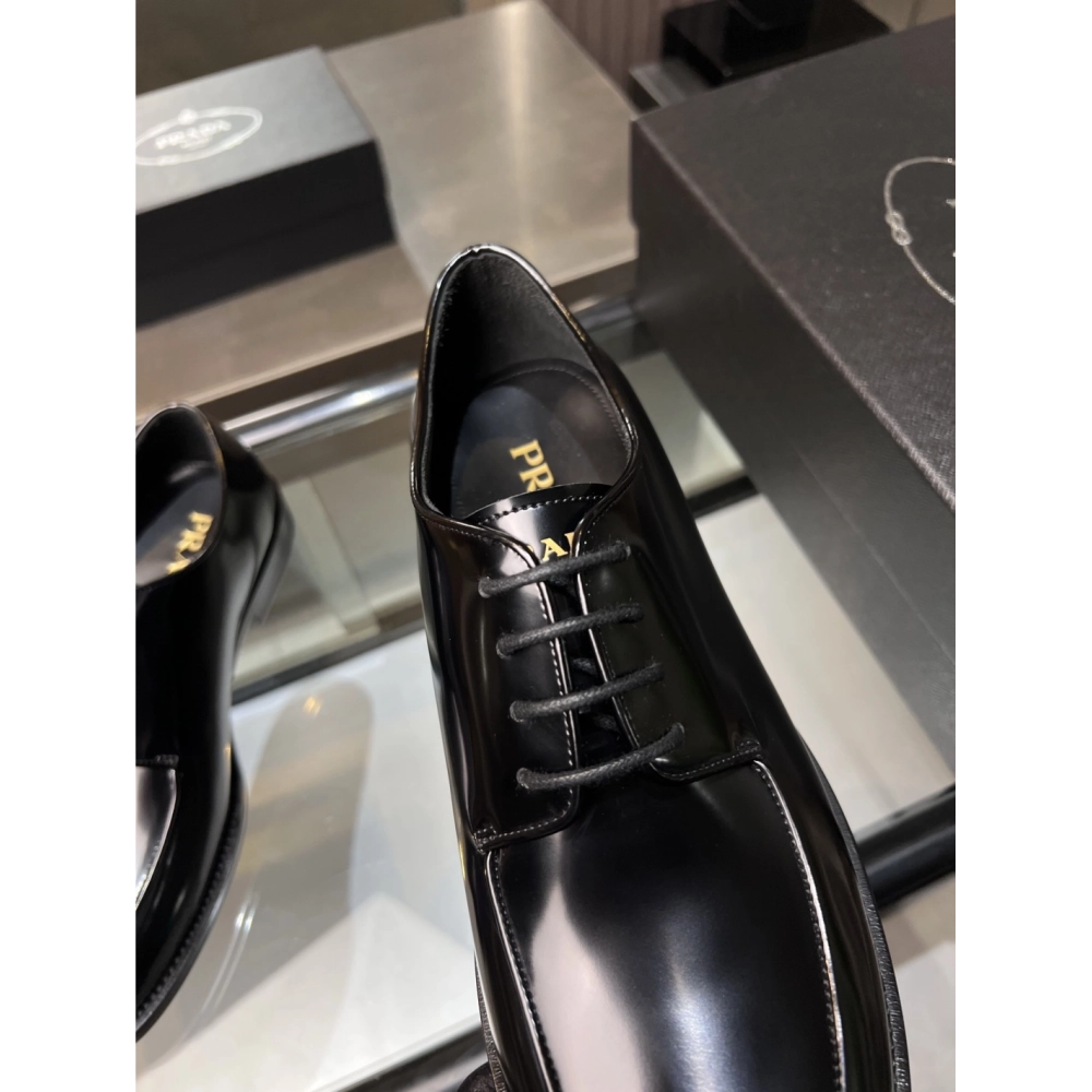 Prada leather shoes 035,PRADA SNEAKERS,Luxury Shoes