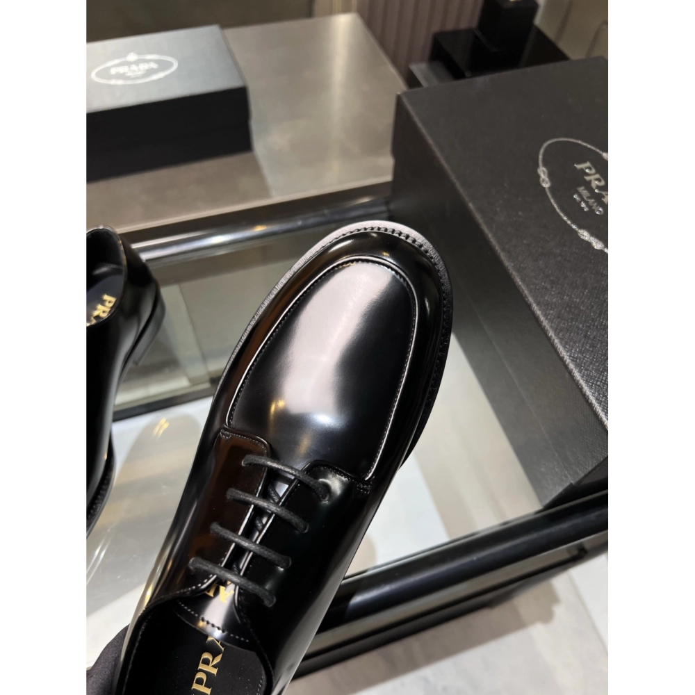 Prada leather shoes 035,PRADA SNEAKERS,Luxury Shoes