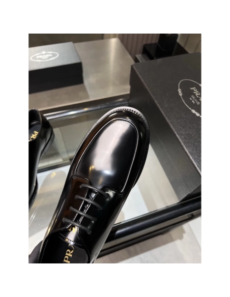 Prada leather shoes 035,PRADA SNEAKERS,Luxury Shoes
