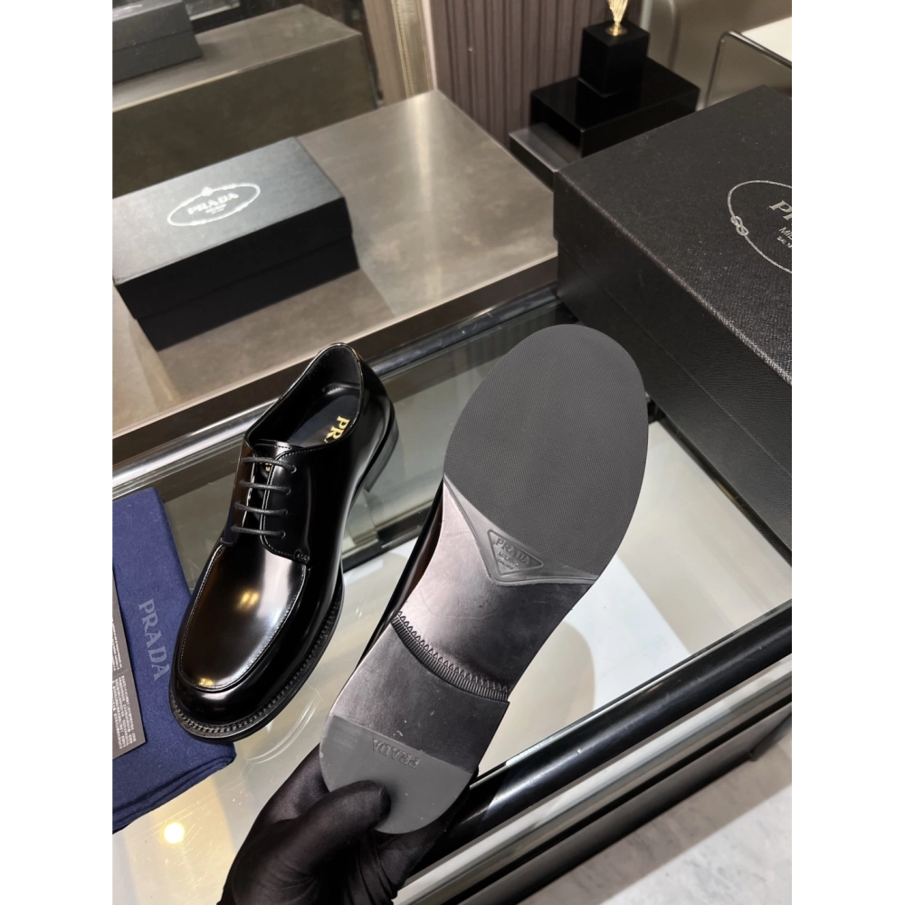 Prada leather shoes 035,PRADA SNEAKERS,Luxury Shoes