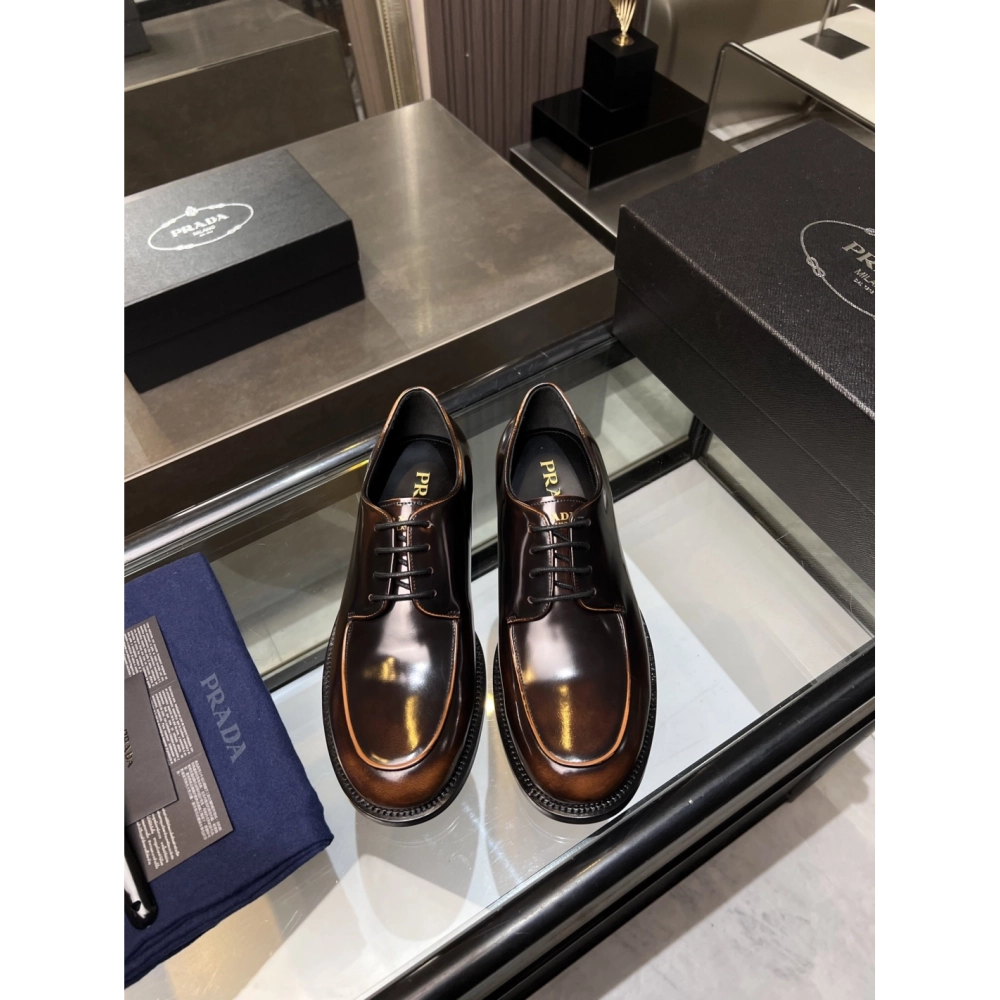 Prada leather shoes 036,PRADA SNEAKERS,Luxury Shoes