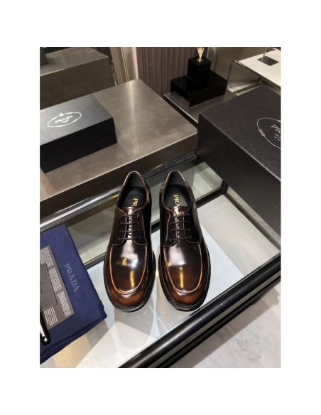 Prada leather shoes 036,PRADA SNEAKERS,Luxury Shoes