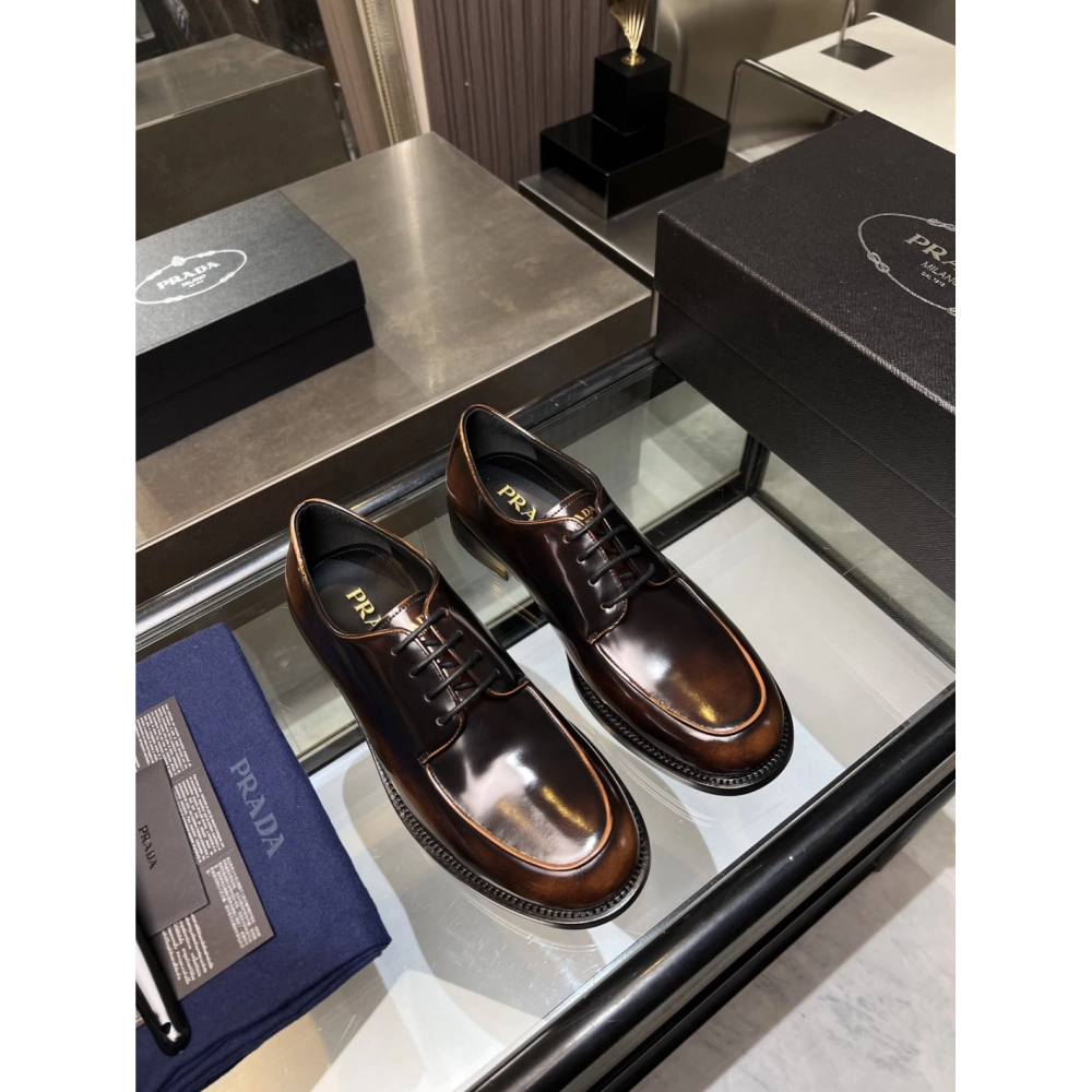 Prada leather shoes 036,PRADA SNEAKERS,Luxury Shoes
