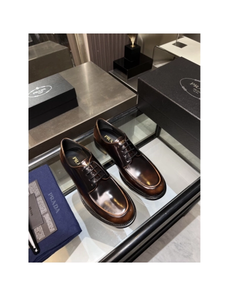 Prada leather shoes 036,PRADA SNEAKERS,Luxury Shoes