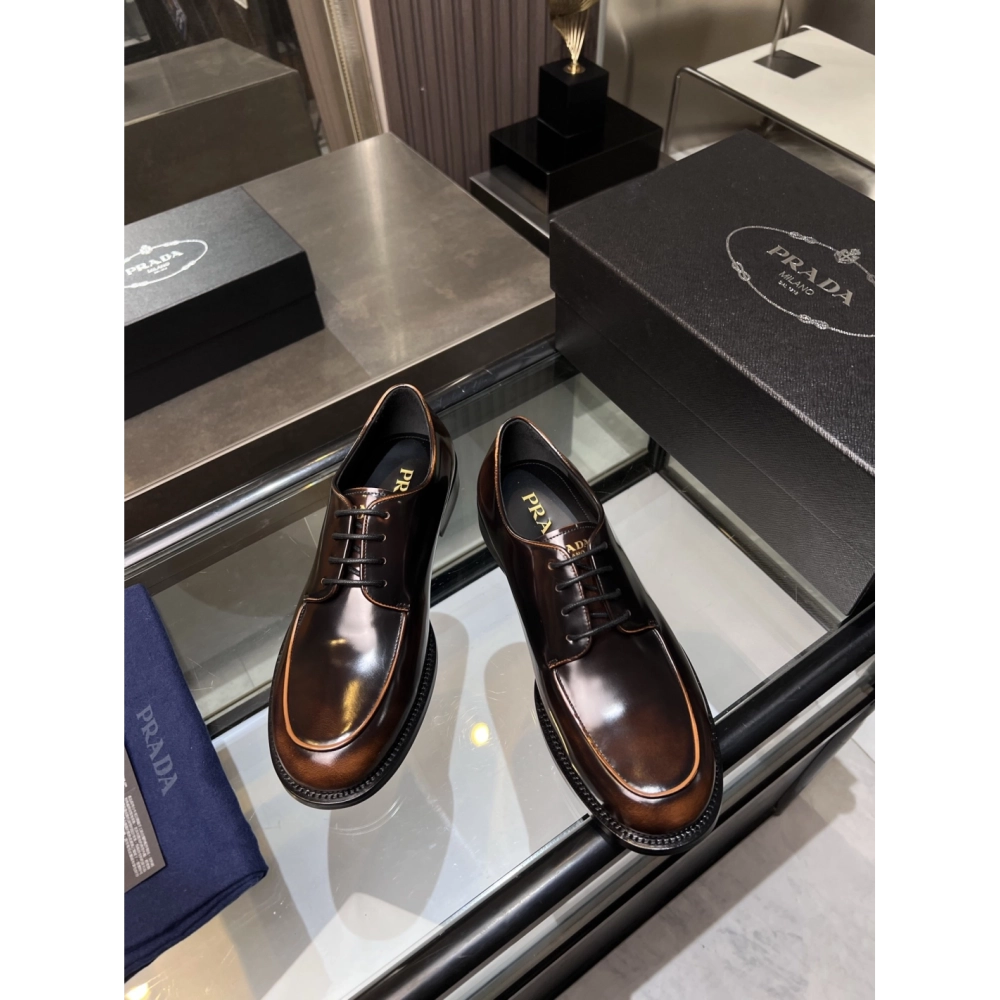 Prada leather shoes 036,PRADA SNEAKERS,Luxury Shoes