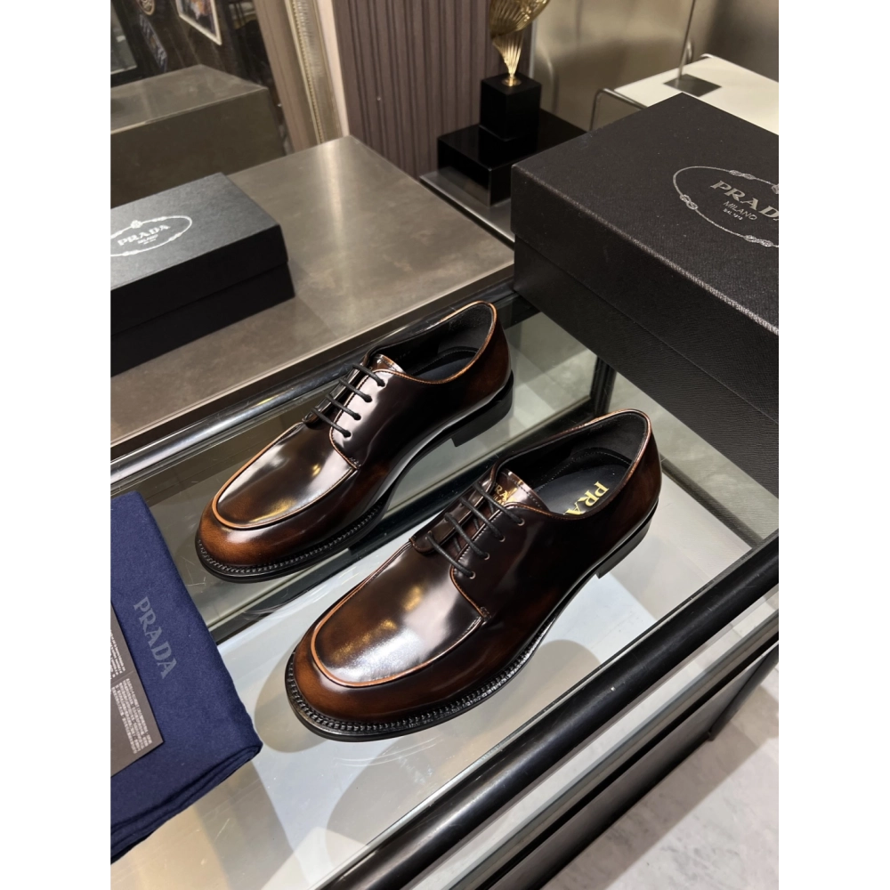 Prada leather shoes 036,PRADA SNEAKERS,Luxury Shoes
