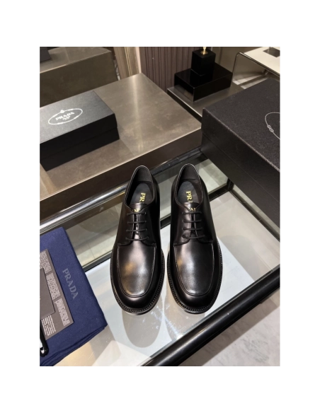Prada leather shoes 037,PRADA SNEAKERS,Luxury Shoes
