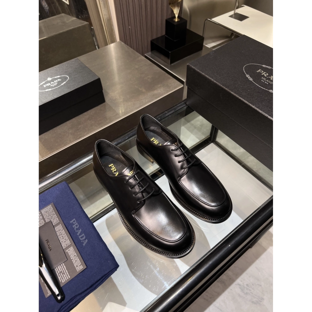 Prada leather shoes 037,PRADA SNEAKERS,Luxury Shoes
