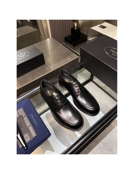 Prada leather shoes 037,PRADA SNEAKERS,Luxury Shoes
