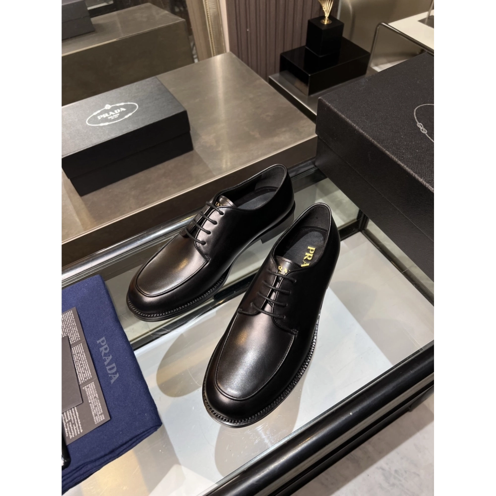 Prada leather shoes 037,PRADA SNEAKERS,Luxury Shoes