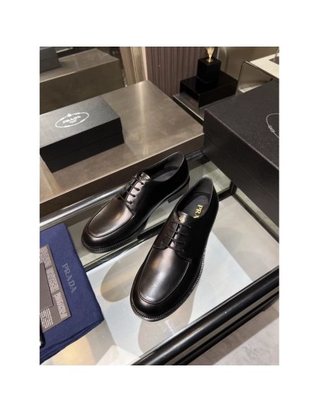 Prada leather shoes 037,PRADA SNEAKERS,Luxury Shoes