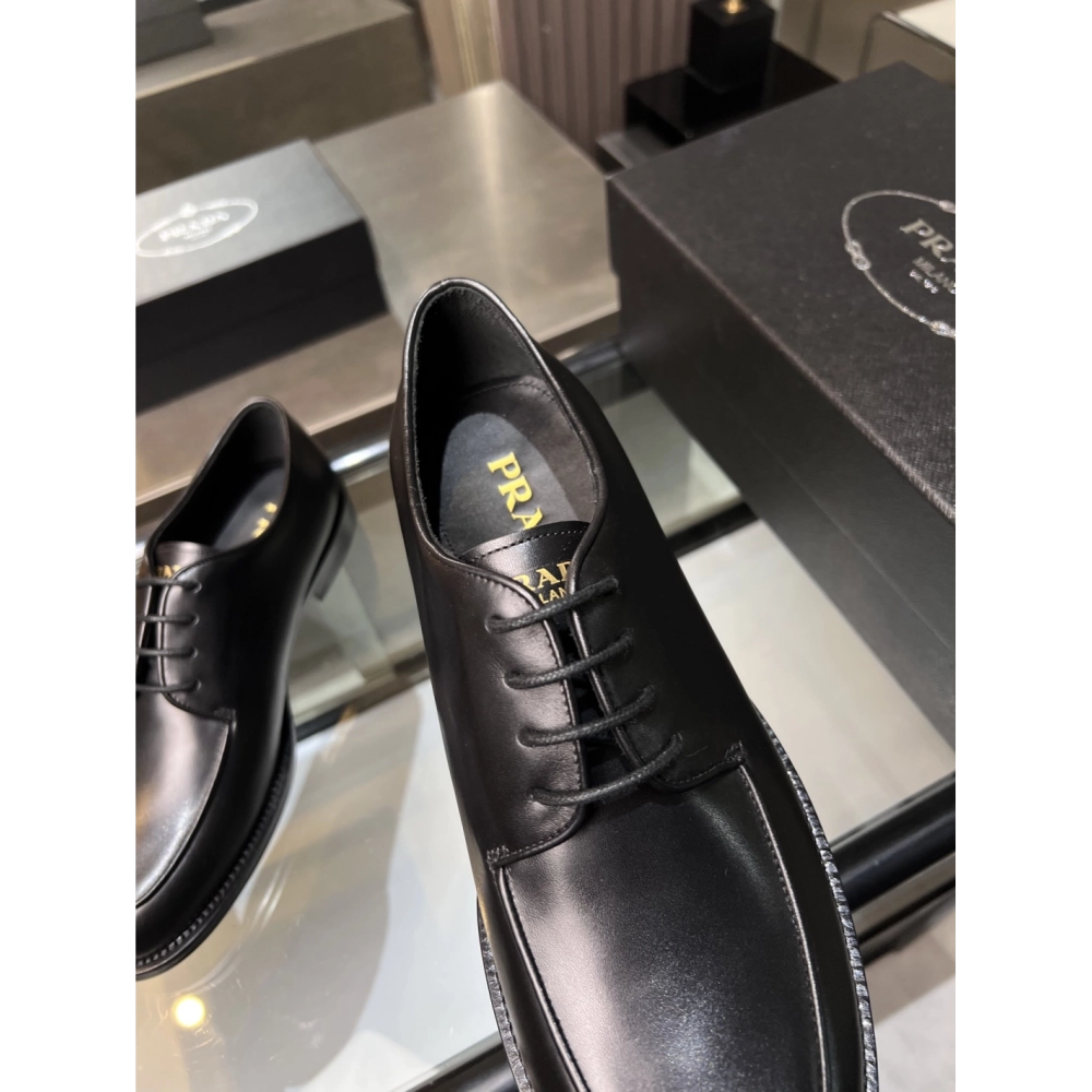 Prada leather shoes 037,PRADA SNEAKERS,Luxury Shoes