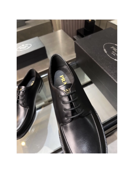 Prada leather shoes 037,PRADA SNEAKERS,Luxury Shoes