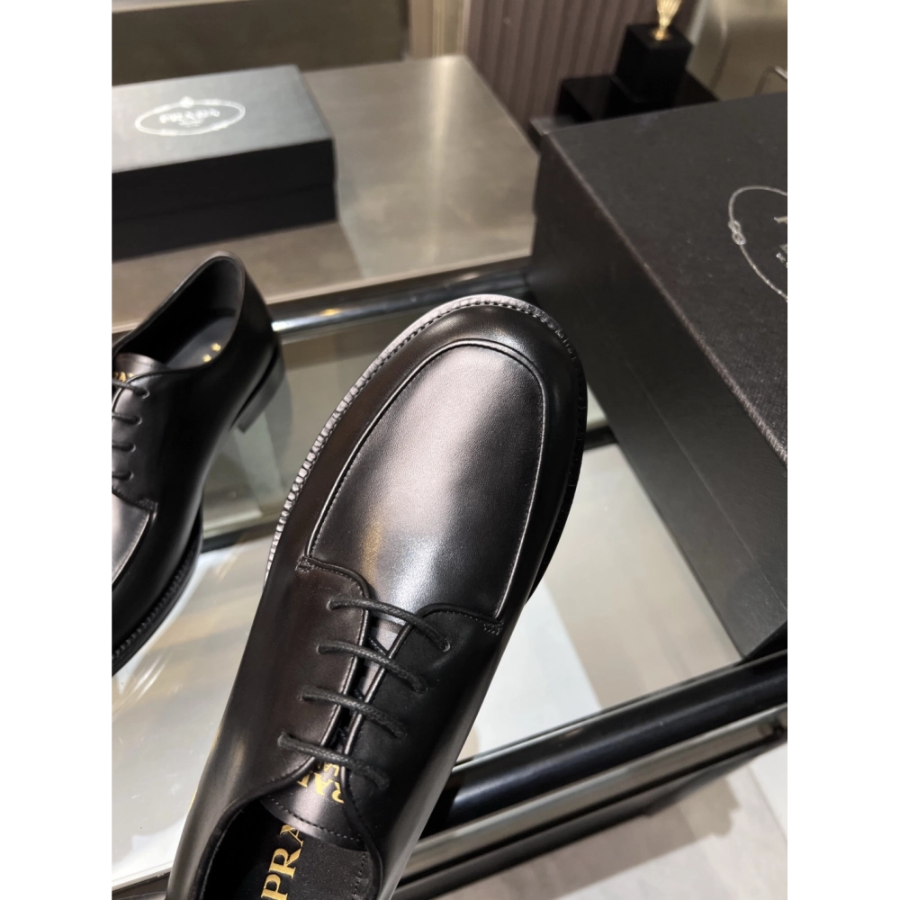 Prada leather shoes 037,PRADA SNEAKERS,Luxury Shoes