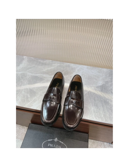 Prada leather shoes 040,PRADA SNEAKERS,Luxury Shoes