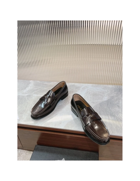 Prada leather shoes 040,PRADA SNEAKERS,Luxury Shoes