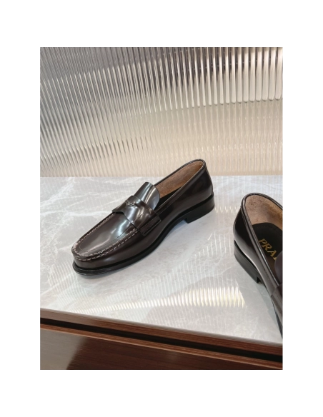 Prada leather shoes 040,PRADA SNEAKERS,Luxury Shoes