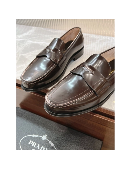 Prada leather shoes 040,PRADA SNEAKERS,Luxury Shoes