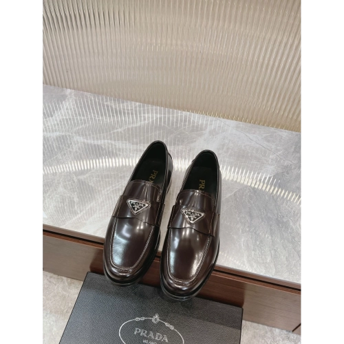 Prada leather shoes 043,PRADA SNEAKERS,Luxury Shoes