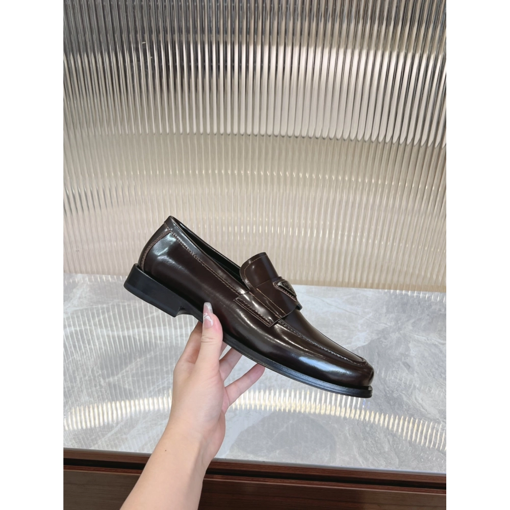 Prada leather shoes 043,PRADA SNEAKERS,Luxury Shoes