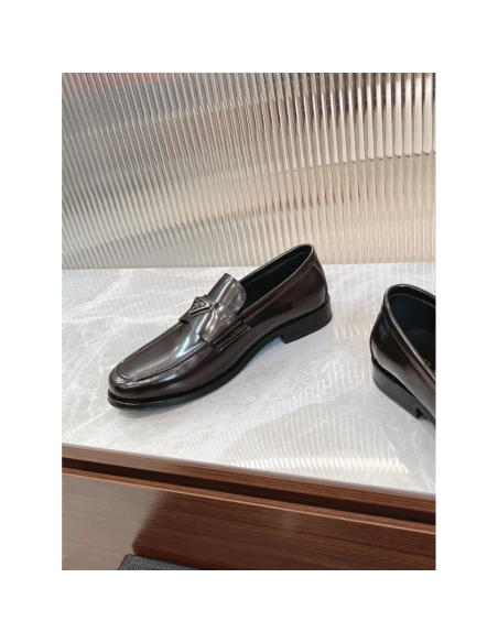 Prada leather shoes 043,PRADA SNEAKERS,Luxury Shoes