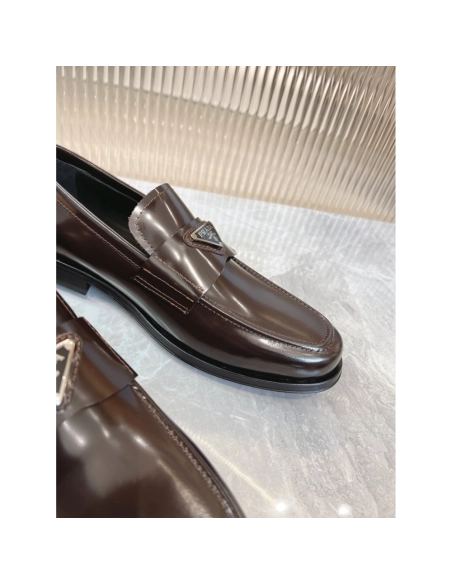 Prada leather shoes 043,PRADA SNEAKERS,Luxury Shoes
