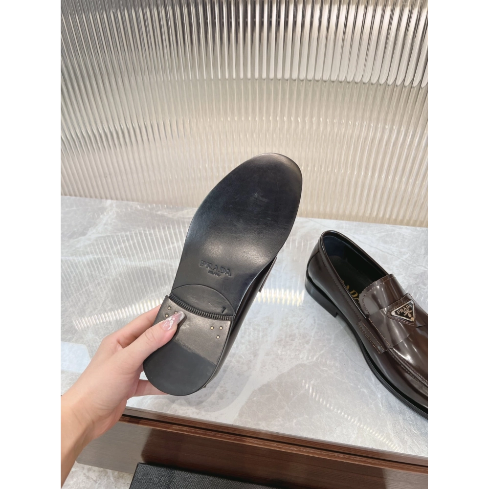 Prada leather shoes 043,PRADA SNEAKERS,Luxury Shoes