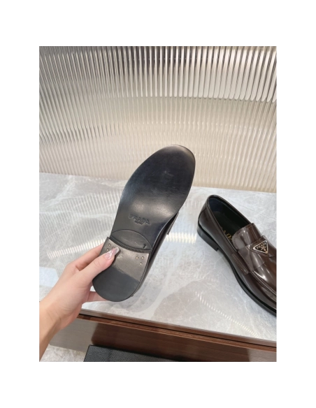 Prada leather shoes 043,PRADA SNEAKERS,Luxury Shoes