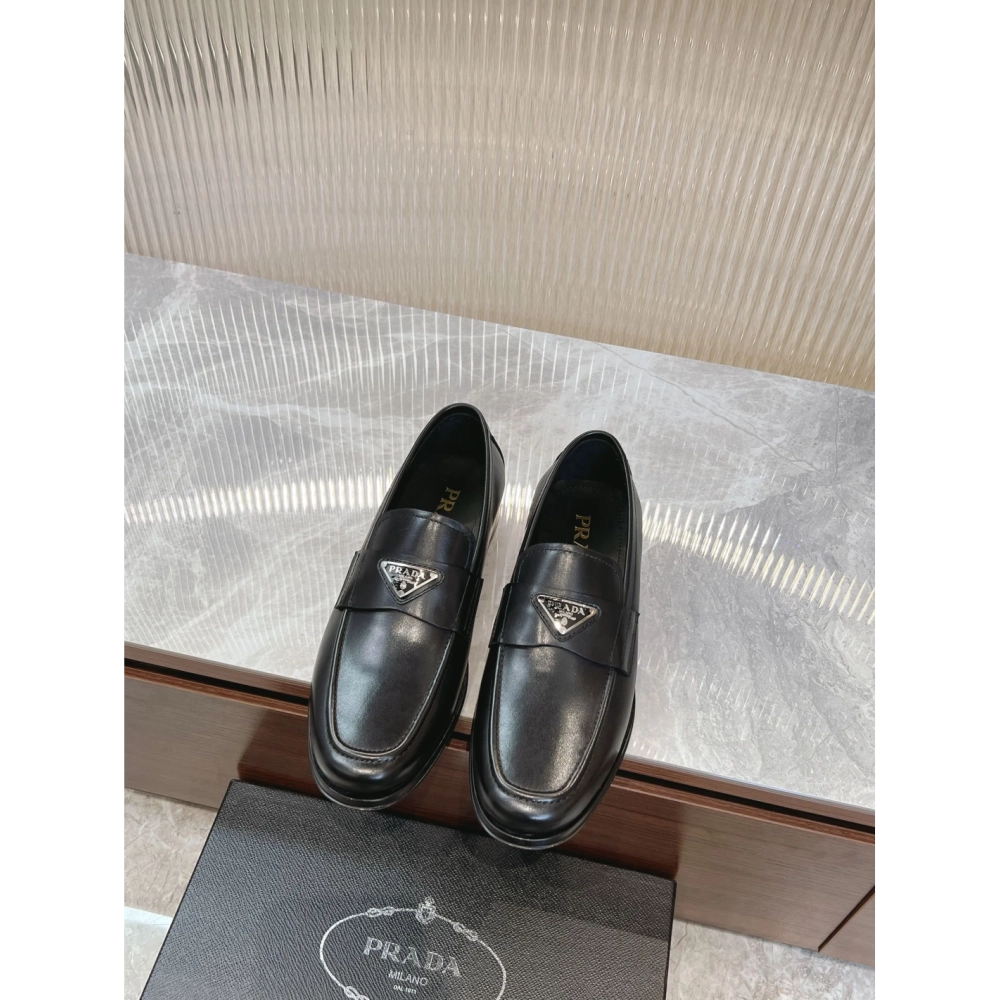Prada leather shoes 044,PRADA SNEAKERS,Luxury Shoes