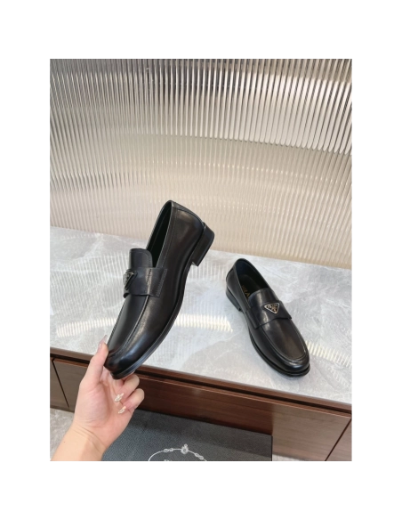 Prada leather shoes 044,PRADA SNEAKERS,Luxury Shoes