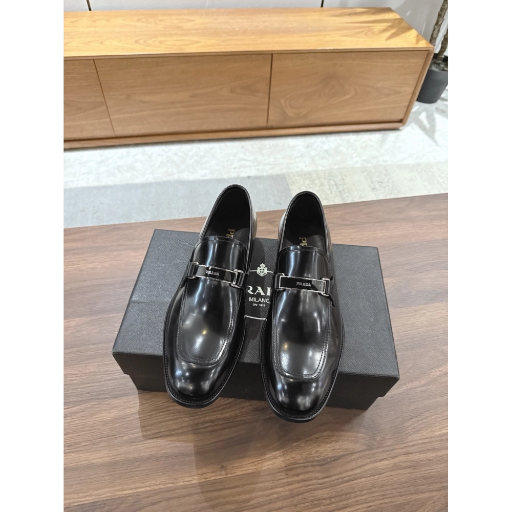 Prada leather shoes 046,PRADA SNEAKERS,Luxury Shoes