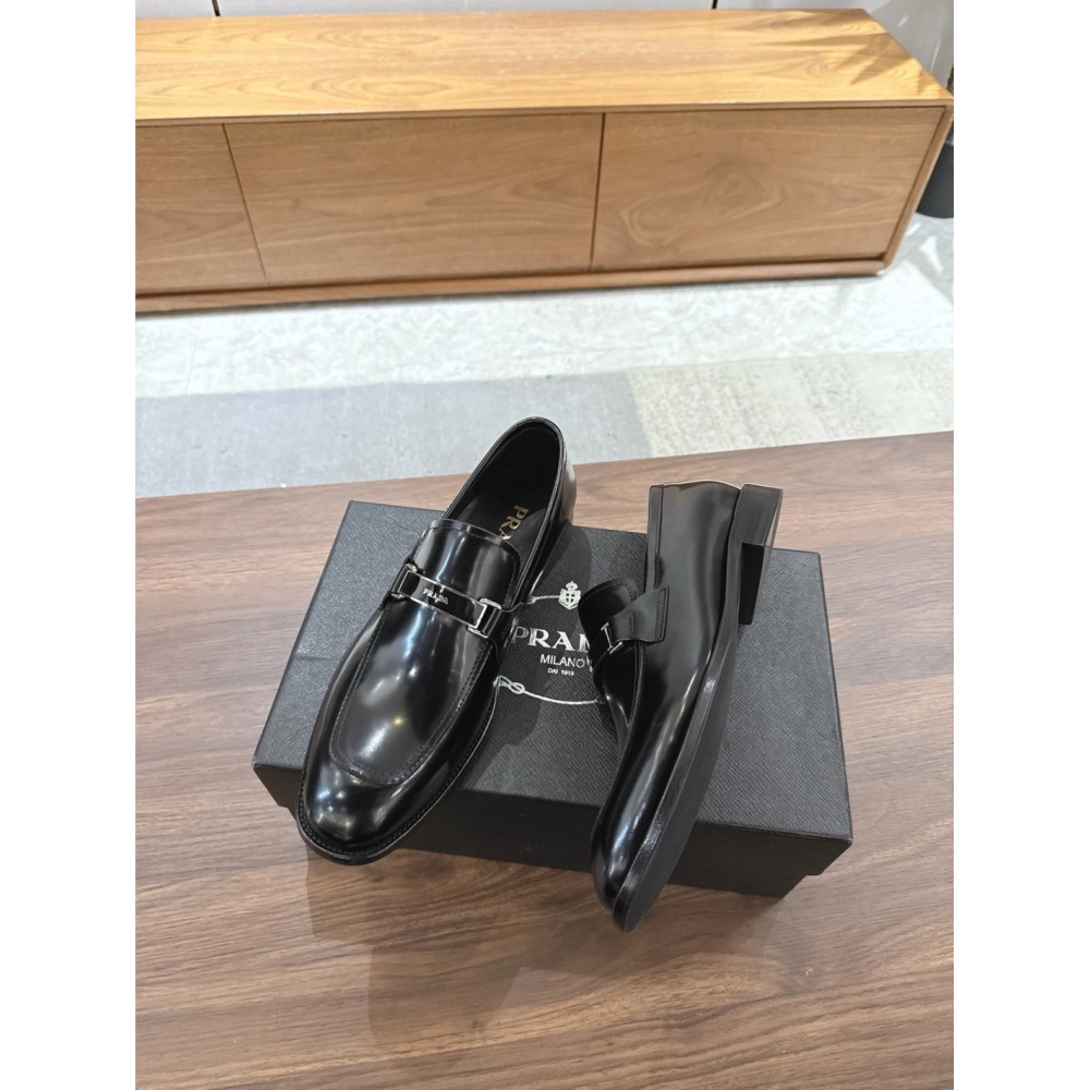 Prada leather shoes 046,PRADA SNEAKERS,Luxury Shoes