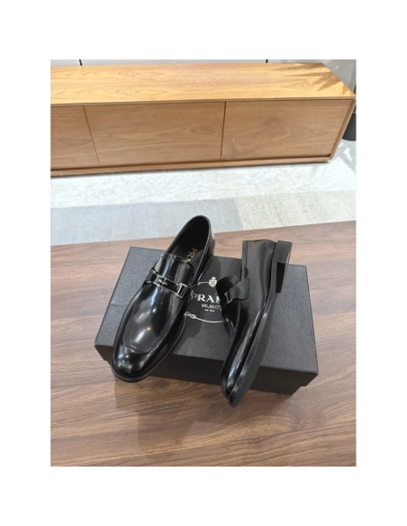 Prada leather shoes 046,PRADA SNEAKERS,Luxury Shoes