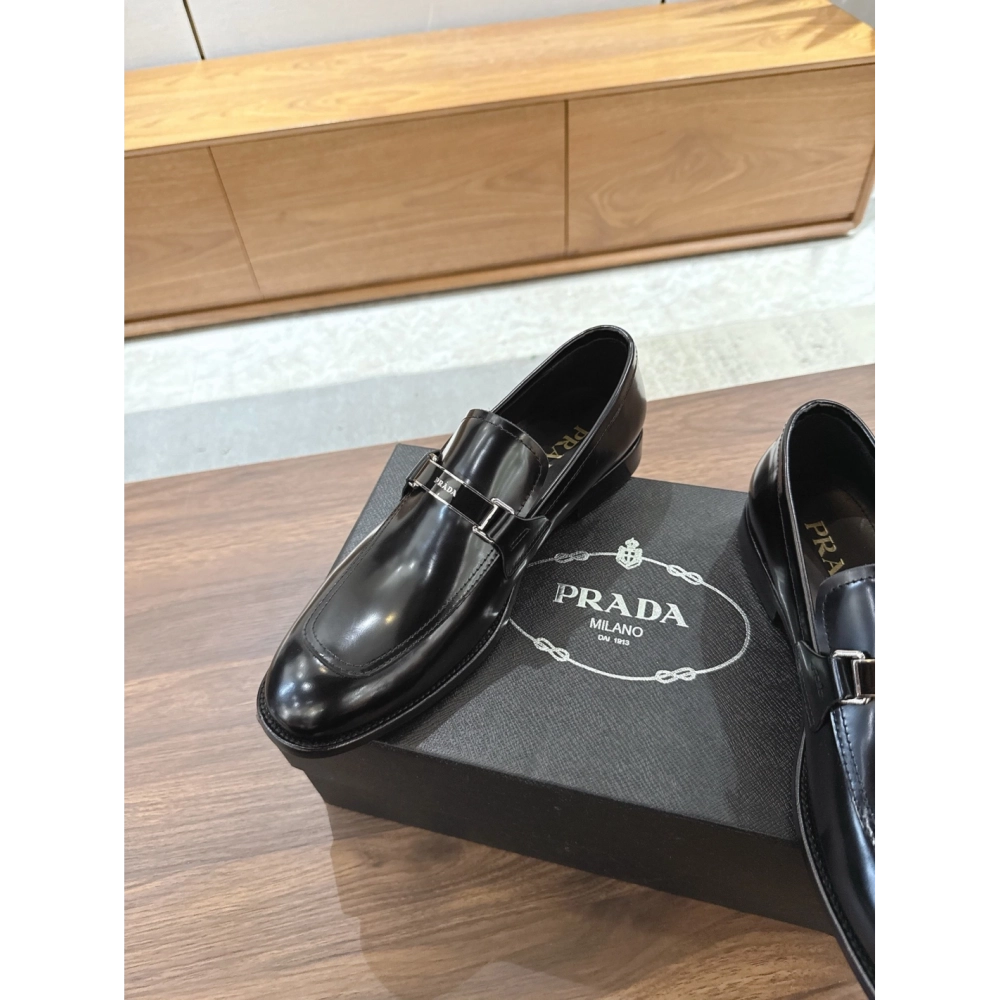 Prada leather shoes 046,PRADA SNEAKERS,Luxury Shoes