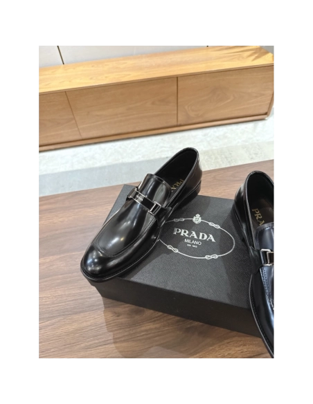 Prada leather shoes 046,PRADA SNEAKERS,Luxury Shoes
