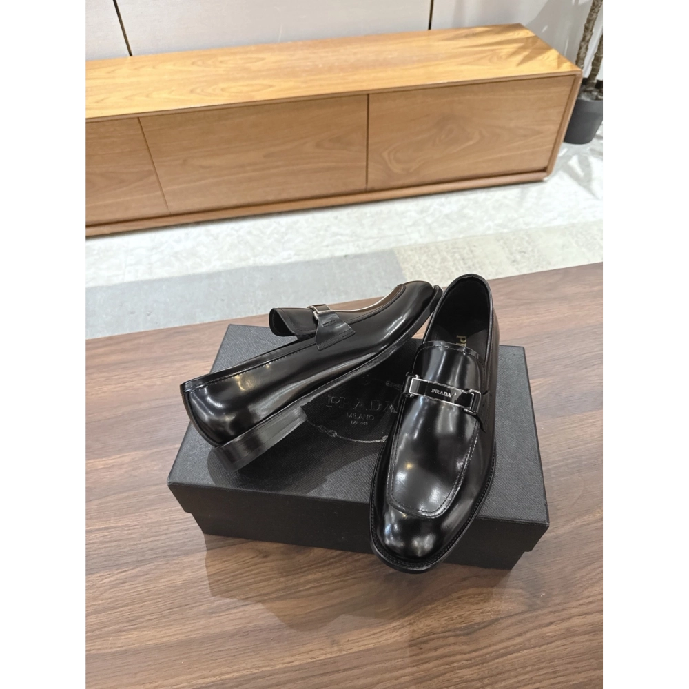 Prada leather shoes 046,PRADA SNEAKERS,Luxury Shoes