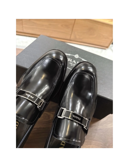 Prada leather shoes 046,PRADA SNEAKERS,Luxury Shoes