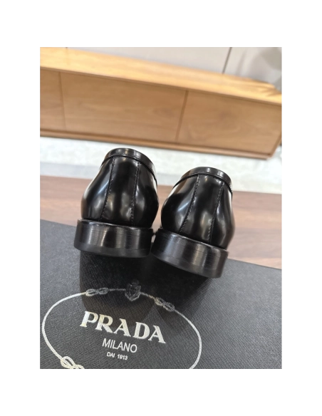 Prada leather shoes 046,PRADA SNEAKERS,Luxury Shoes