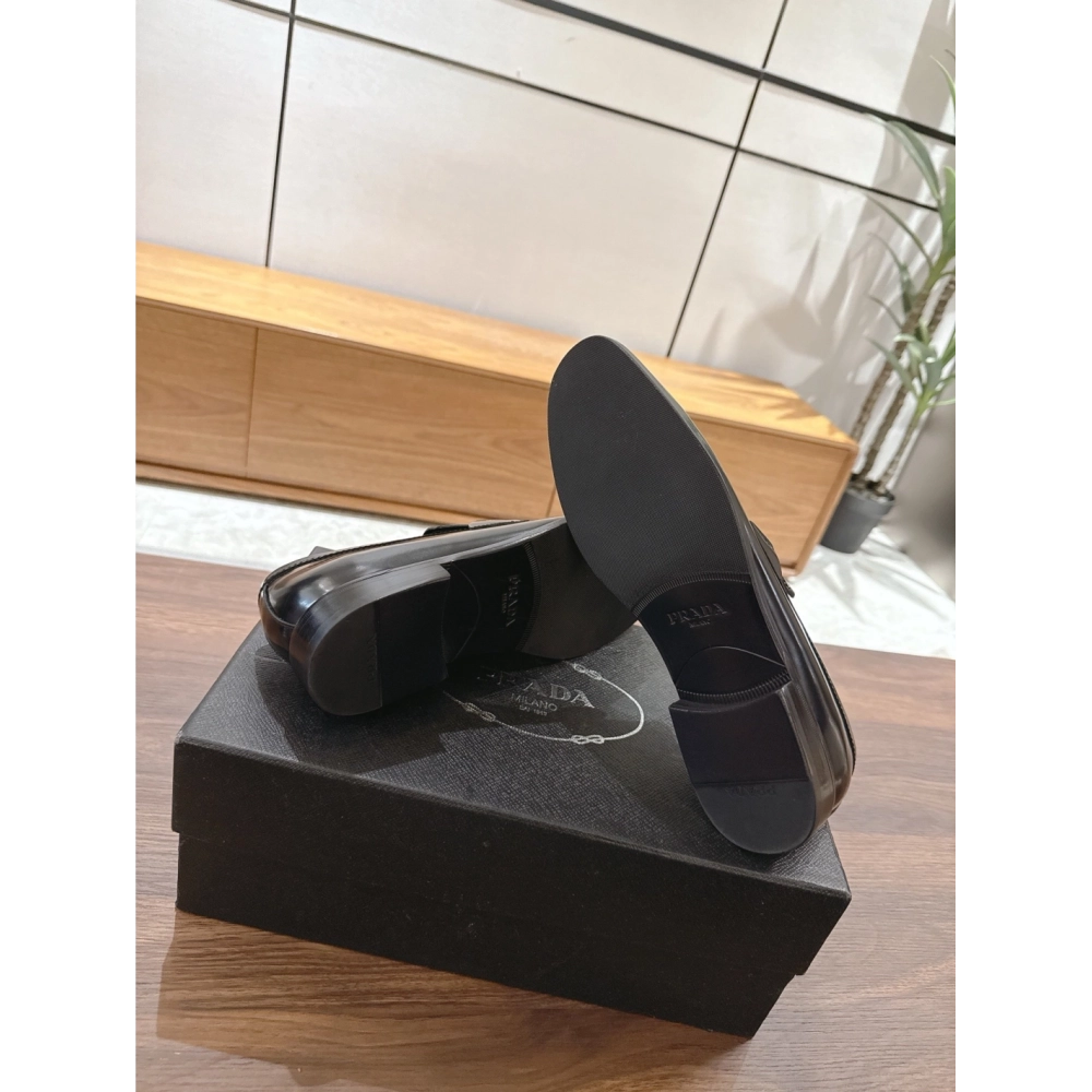 Prada leather shoes 046,PRADA SNEAKERS,Luxury Shoes