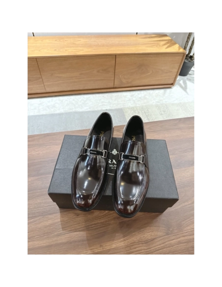 Prada leather shoes 047,PRADA SNEAKERS,Luxury Shoes